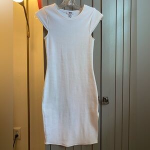 BB Dakota White Short Sleeve Bodycon Dress